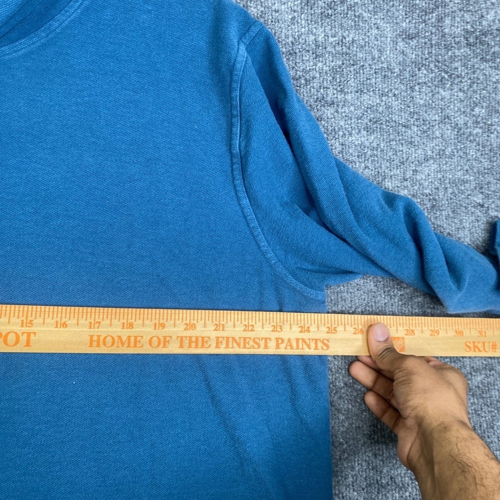 American Giant Mens XL Blue Cotton Pullover Hoodie Sweatshirt Made in USA - Picture 9 of 13